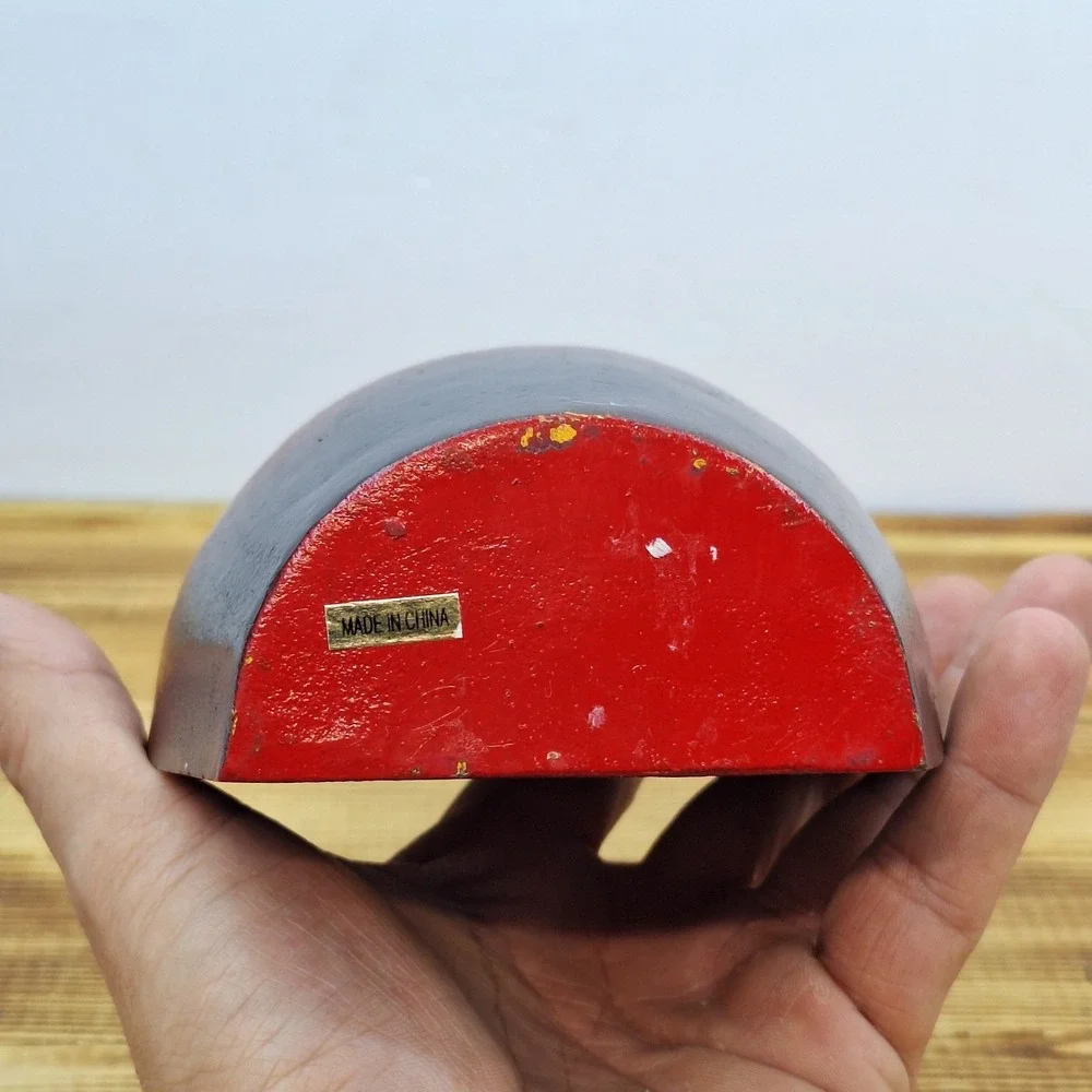 Vintage‎ red apple doorstop made of cast-iron